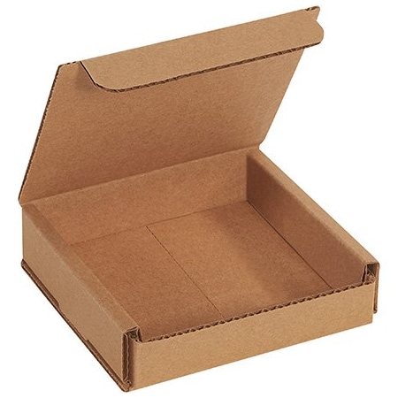 Bsc Preferred 4 x 4 x 1'' Kraft Corrugated Mailers, 50PK BUY00025439